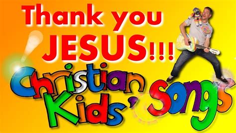 Christian Kids' Songs, singalong words one screen for THANK YOU JESUS Christian kids song!Thank you Jesus. Christian kids thanksgiving song with words for si...